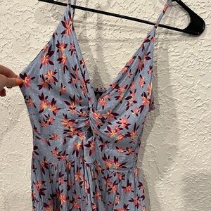 Angie Blue Floral Tank Top